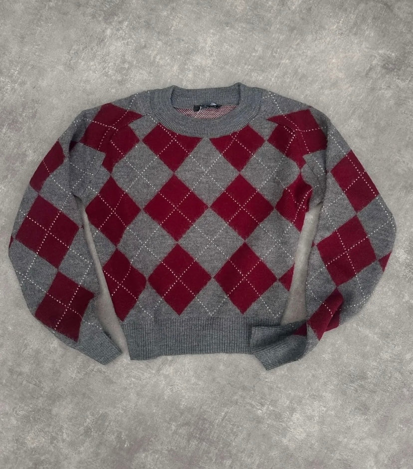 Square Pattern Sweater